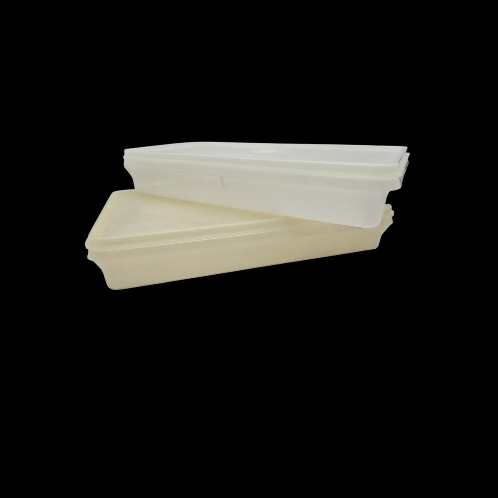 Tupperware Food Storage Containers Rectangular Vintage MCM Grannycore Retro‎